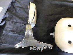 Harley Davidson Sportster Pre 2004 Twin Seat And Sissy Bar In White (7133)