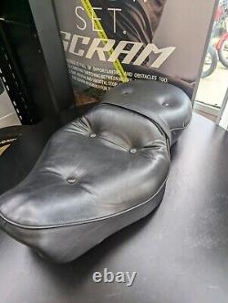 Harley Davidson Sportster XL Deluxe Pillow Dual Seat Black USED