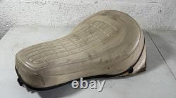 Harley-Davidson Vintage White/Cream Buddy Seat & T-Bar Pre-1978 Shovelhead