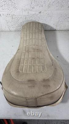 Harley-Davidson Vintage White/Cream Buddy Seat & T-Bar Pre-1978 Shovelhead
