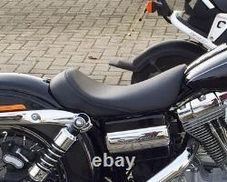 Harley Dyna Brawler Leather Solo Riders Seat Single Saddle 2006-17 FXD 52000266