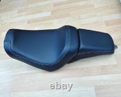 Harley Dyna Fat Bob Dual Seat OEM 2-Up Saddle Glide Street 2006-17 FXDF 52000117