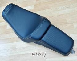 Harley Dyna Fat Bob Dual Seat OEM 2-Up Saddle Glide Street 2006-17 FXDF 52000117