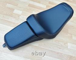 Harley Dyna Fat Bob Dual Seat OEM 2-Up Saddle Glide Street 2006-17 FXDF 52000117