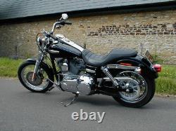 Harley Dyna Super Glide Dual Seat Double 2-Up Saddle Bench 2006-17 FXDC 51819-07