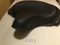 Harley Panhead Knucklehead Deluxe Solo Saddle Seat with Skirt Rosettes & Spots