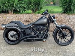 Harley Softail Night Train Dual Seat Double 2-Up Saddle 2007-09 FXSTB 52988-07