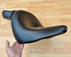 Harley Softail Sundowner Dual Seat Slim Blackline Saddle 2012-17 FLS 52000011