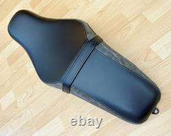 Harley Sportster Badlander Dual Seat Iron Double 2Up Saddle 2010-21 XL 52000211A