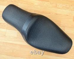 Harley Sportster Basket Weave Dual Seat Double Bucket Saddle Two-Up 1983-2003 XL