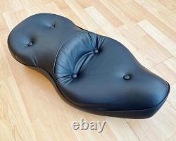 Harley Sportster Deluxe Pillow-Look Dual Seat Touring Saddle 1983-2003 52105-93C