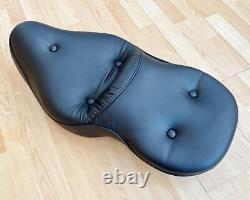 Harley Sportster Deluxe Pillow-Look Dual Seat Touring Saddle 1983-2003 52105-93C