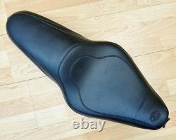 Harley Sportster Mustang Tripper Fastback Smooth Dual Seat Saddle 04-21 XL 76290