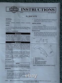 Harley Sportster Sundowner Solo Rider and Pillion Seat 2010-21 XL1200