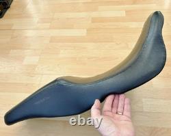 Harley Touring Leather Badlander Dual Seat Double Twin Saddle 2008+ FL 52000257