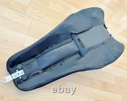 Harley Touring Leather Badlander Dual Seat Double Twin Saddle 2008+ FL 52000257