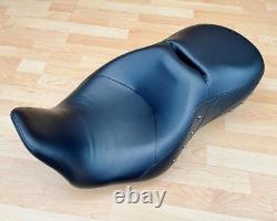 Harley Touring Road King Dual Seat OEM Studded 2-Up Saddle 2014+ FLHR 52000038