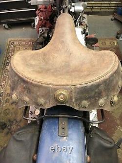 Harley davidson 1939 deluxe solo seat knucklehead panhead flathead bates