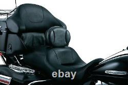 Kuryakyn Plug-In Driver Backrest Kit for Harley Touring FLH/T 97-16 1 Piece Seat