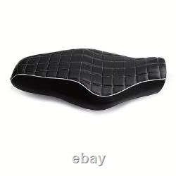 Leather twin/two up/double seat for Harley Davidson Sportster XL 883 1200 04-15