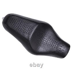 Motorcycle Leather Alligator Two-Up Seat For Harley Davidson Sportster 883 1200