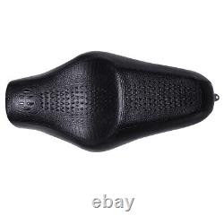 Motorcycle Leather Alligator Two-Up Seat For Harley Davidson Sportster 883 1200