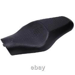 Motorcycle Leather Alligator Two-Up Seat For Harley Davidson Sportster 883 1200