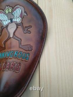 Motorcycle Saddle Hand Crafted Genuine Leather Harley Davidson Chopper custom