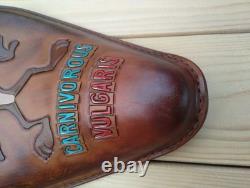 Motorcycle Saddle Hand Crafted Genuine Leather Harley Davidson Chopper custom