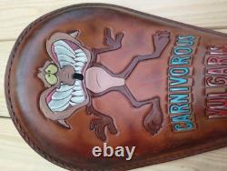 Motorcycle Saddle Hand Crafted Genuine Leather Harley Davidson Chopper custom