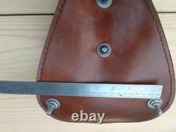 Motorcycle Saddle Hand Crafted Genuine Leather Harley Davidson Chopper custom