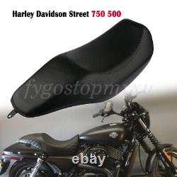Motorcycle Two-up DRIVER PASSENGER Seat For Harley Davidson Street 500 750