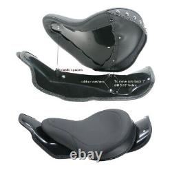 Mustang Cyclone Solo Seat with mount kit Harley-Davidson FLH 09-21 76615 76624