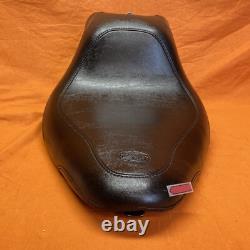 Mustang For Harley Davidson Black Leather Wide Tripper Solo Seat