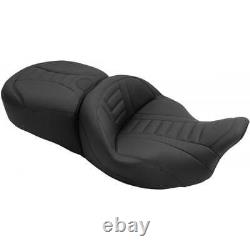 Mustang One-Piece Deluxe 2-Up Touring Seat for Harley-Davidson Touring Models