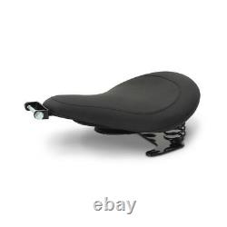 Mustang Spring Solo Seat With Installation Material Black for Harley-Davidson