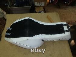 NICE HARLEY DAVIDSON WHITE SEAT FOR 70's 80's FL & FX by DRAG SPECIALTIES