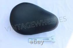 New Black Leather Solo Seat For Harley Davidson Sport Edition Motorcycles