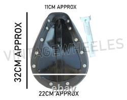 New Black Leather Solo Seat For Harley Davidson Sport Edition Motorcycles