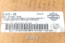 New Harley-davidson Genuine Dyna Fat Bob Touring Seat For 06-up 51472-06