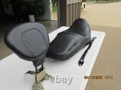 OEM HARLEY DAVIDSON 2004 CVO Electra-glide Seat & Driver's backrest +mtg brkt