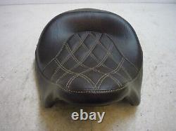 Oem Harley Davidson 08-22 Cvo Touring Solo Seat Saddle Dark Brown Diamond Stitch