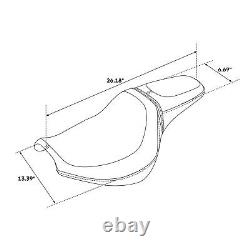 One Piece Driver Seat Fit for Harley-Davidson Softail Fat Bob 114 FXFBS 2018-24