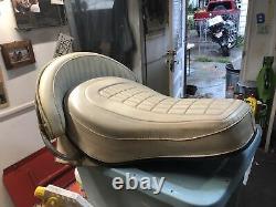 Original Harley Buddy Seat Knucklehead Panhead Flathead Shovelhead WHITE