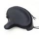 Police Style Genuine Leather Saddle Seat Seat Conchos Fits Harley-davidson