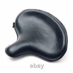 Police-Style Real Leather Saddle Seat Black Fits for Harley-Davidson