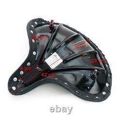 Police-Style Saddle Seat Black Motorcycle Suitable for Harley-Davidson