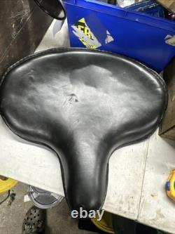 ROYAL ENFIELD, INDIAN, HARLEY DAVIDSON ETC WIDE LARGE MOTORCYCLE SEAT Pan