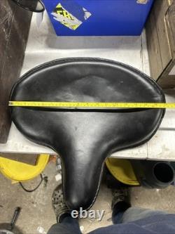 ROYAL ENFIELD, INDIAN, HARLEY DAVIDSON ETC WIDE LARGE MOTORCYCLE SEAT Pan