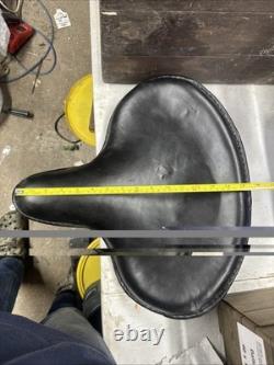 ROYAL ENFIELD, INDIAN, HARLEY DAVIDSON ETC WIDE LARGE MOTORCYCLE SEAT Pan